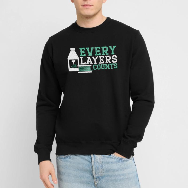 Chaque couche compte 3D Buse d’impression 3D Imprimante 3D Sweat-shirt Unisexe