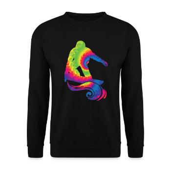 Sandboard Sanboarder Boardsport Sandboarding - Unisex Sweatshirt - black - Front - Alina (178cm) & Michal (187cm)