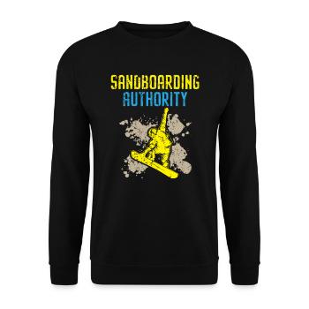 Sandboarding Authority Sandboard Sanboarder - Unisex Sweatshirt - black - Front - Alina (178cm) & Michal (187cm)