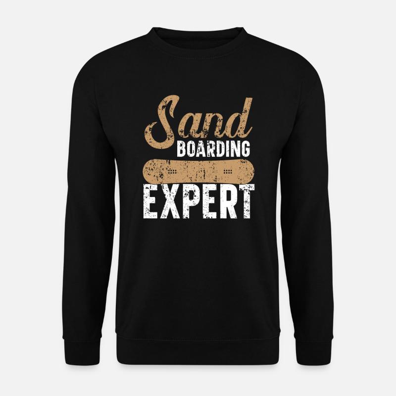 Sandboard-Experte Sandboard Sanboarder - Unisex Pullover - Schwarz
