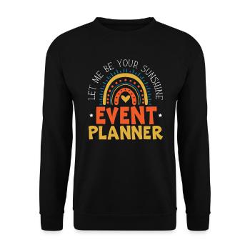 Lassen Sie mich Ihr Sunshine Organizer Eventplaner sein - Unisex Pullover - Schwarz - Vorne - Alina (178cm) & Michal (187cm)