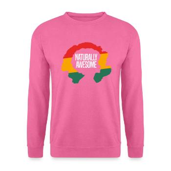Naturellement génial Mois de l’histoire des Noirs Mélanine - Sweat-shirt Unisexe - rose - Devant