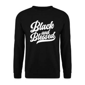 J’adore être afrocentrique du Mois de l’histoire des Noirs - Sweat-shirt Unisexe - noir - Devant - Alina (178cm) & Michal (187cm)