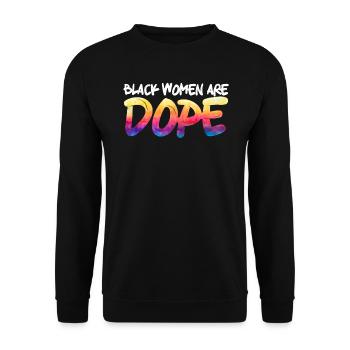 Les femmes noires sont le Mois de l’histoire des Noirs Afro - Sweat-shirt Unisexe - noir - Devant - Alina (178cm) & Michal (187cm)