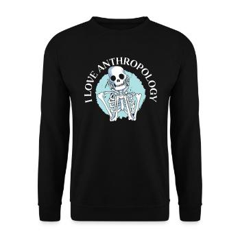 Liebe Anthropologie Wissenschaft Prähistorische Archäologie - Unisex Pullover - Schwarz - Vorne - Alina (178cm) & Michal (187cm)