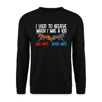 Ant Whisperer Ant Lover Insect World Ant Day - Unisex Sweatshirt - black - Front - Alina (178cm) & Michal (187cm)