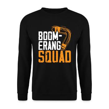 Boomerang Squad Throw Sport Aboriginal Australier - Unisex Pullover - Schwarz - Vorne - Alina (178cm) & Michal (187cm)