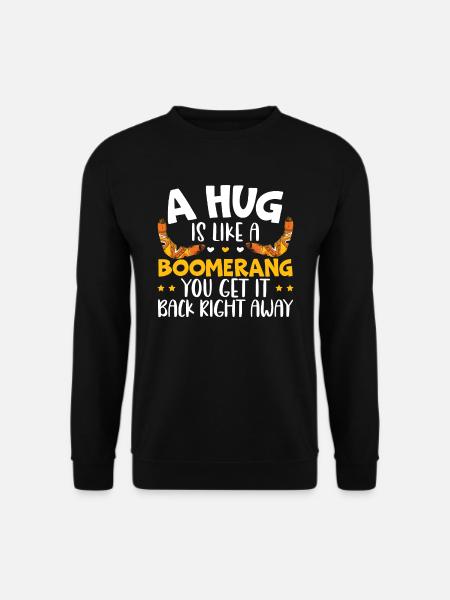 Bumerang, Liebhaber, Wurf, Sport, Aborigine, Australier - Unisex Pullover - Schwarz