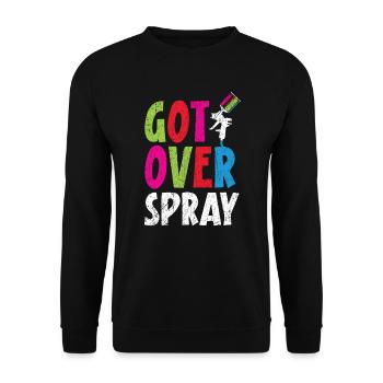 Überwunden Spray Auto Detaillierung Auto Karosserielackierer - Unisex Pullover - Schwarz - Vorne - Alina (178cm) & Michal (187cm)
