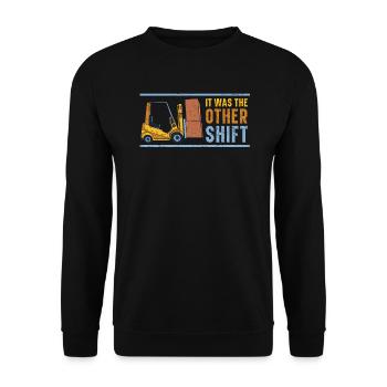 C’était l’autre entrepôt de l’opérateur de chariot élévateur à quarts - Sweat-shirt Unisexe - noir - Devant - Alina (178cm) & Michal (187cm)