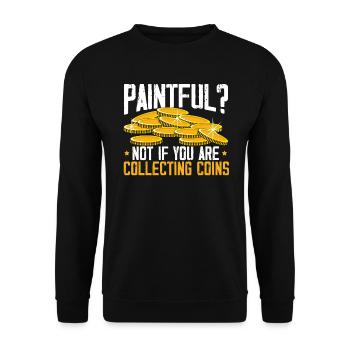 Collecte de pièces de collection numismate - Sweat-shirt Unisexe - noir - Devant - Alina (178cm) & Michal (187cm)