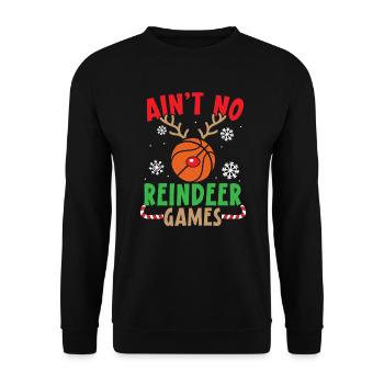 Basketball Player Sport Merry Xmas Christmas Day - Unisex Sweatshirt - black - Front - Alina (178cm) & Michal (187cm)
