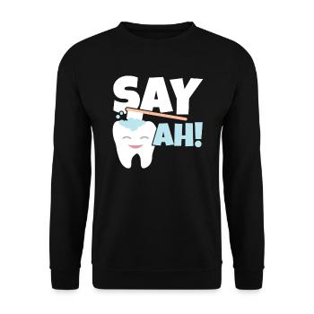 Future Dentist Dentistry Dental Surgeon Hygienist - Unisex Sweatshirt - black - Front - Alina (178cm) & Michal (187cm)