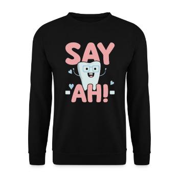 Future Dentist Dentistry Dental Surgeon Hygienist - Unisex Sweatshirt - black - Front - Alina (178cm) & Michal (187cm)