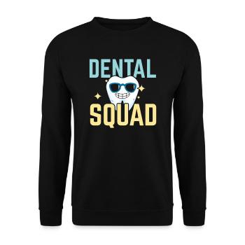 Future dentiste dentiste hygiéniste hygiéniste Escouade dentaire - Sweat-shirt Unisexe - noir - Devant - Alina (178cm) & Michal (187cm)
