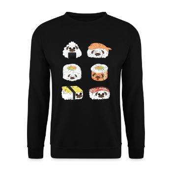 Carlin Propriétaire Chien Amoureux Puppy Paw Love Foodie - Sweat-shirt Unisexe - noir - Devant - Alina (178cm) & Michal (187cm)