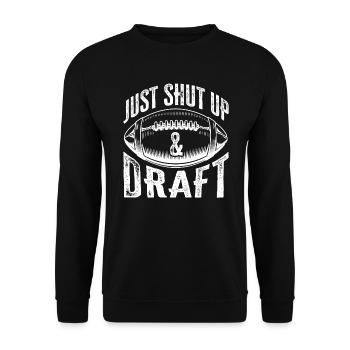 Tais-toi et drafte Fantasy Football Sport - Sweat-shirt Unisexe - noir - Devant - Alina (178cm) & Michal (187cm)