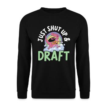 Tais-toi et drafte Fantasy Football Sport - Sweat-shirt Unisexe - noir - Devant - Alina (178cm) & Michal (187cm)