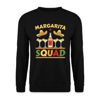 Margarita Squad Boisson alcoolisée Amateur de cocktails - Sweat-shirt Unisexe - noir - Devant - Alina (178cm) & Michal (187cm)
