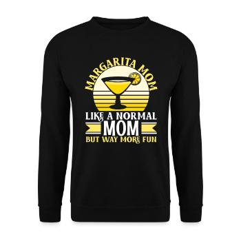 Margarita Mom comme une maman normale mais beaucoup plus amusante - Sweat-shirt Unisexe - noir - Devant - Alina (178cm) & Michal (187cm)