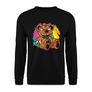 Nu Goth Japanische ästhetische okkulte Hexerei Hexe - Unisex Pullover - Schwarz - Vorne - Alina (178cm) & Michal (187cm)