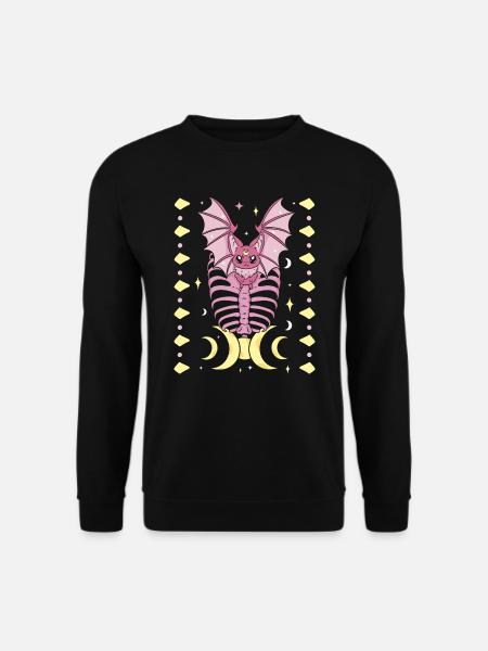 Nu Goth Japanische ästhetische okkulte Hexerei Hexe - Unisex Pullover - Schwarz