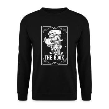 Le livre Carte de Tarot Lecture Occulte Magie Noire - Sweat-shirt Unisexe - noir - Devant - Alina (178cm) & Michal (187cm)