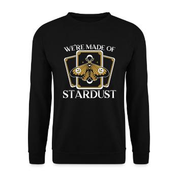 Nous sommes faits de carte de Tarot Stardust lisant occulte - Sweat-shirt Unisexe - noir - Devant - Alina (178cm) & Michal (187cm)