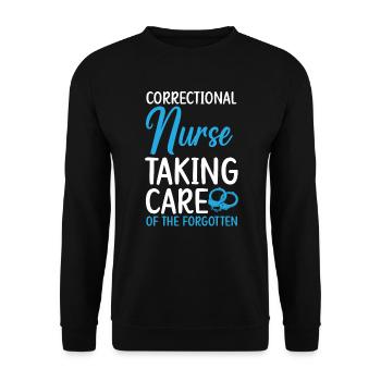 Une infirmière correctionnelle s’occupe des oubliés - Sweat-shirt Unisexe - noir - Devant - Alina (178cm) & Michal (187cm)