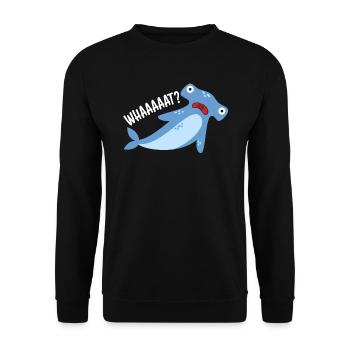 Requin-marteau Biologie marine Animal sous-marin - Sweat-shirt Unisexe - noir - Devant - Alina (178cm) & Michal (187cm)