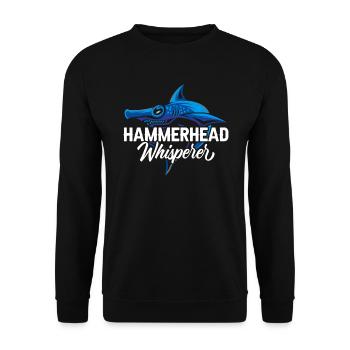 Hammerhead Whisperer Marine Biology Animal - Sweat-shirt Unisexe - noir - Devant - Alina (178cm) & Michal (187cm)