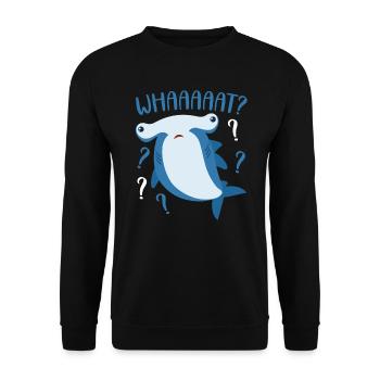 Requin-marteau Biologie marine Animal sous-marin - Sweat-shirt Unisexe - noir - Devant - Alina (178cm) & Michal (187cm)