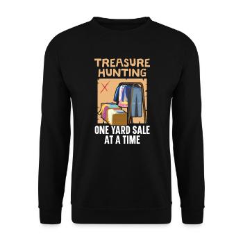 Schatzsuche Ein Yard Verkauf auf einmal sparsam - Unisex Pullover - Schwarz - Vorne - Alina (178cm) & Michal (187cm)