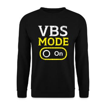 Mode VBS sur les vacances de l’école biblique chrétienne - Sweat-shirt Unisexe - noir - Devant - Alina (178cm) & Michal (187cm)