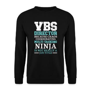 Directeur VBS Vacances École biblique chrétienne - Sweat-shirt Unisexe - noir - Devant - Alina (178cm) & Michal (187cm)