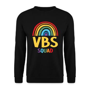 VBS Squad Ferienbibelschule Christlicher Lehrer - Unisex Pullover - Schwarz - Vorne - Alina (178cm) & Michal (187cm)