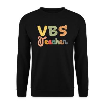 VBS Enseignant Vacances École Biblique Chrétienne - Sweat-shirt Unisexe - noir - Devant - Alina (178cm) & Michal (187cm)