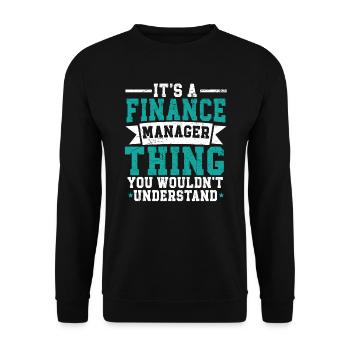 Une chose du directeur financier que vous ne comprendriez pas - Sweat-shirt Unisexe - noir - Devant - Alina (178cm) & Michal (187cm)