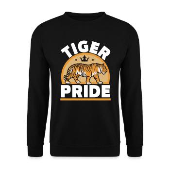 Tiger Pride Tiger Whisperer Tierzoo Zoowärter - Unisex Pullover - Schwarz - Vorne - Alina (178cm) & Michal (187cm)