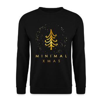Minimalist Christmas - Unisex Sweatshirt - black - Front - Alina (178cm) & Michal (187cm)