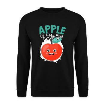 Apple Of My Eye Obstliebhaber Apfelernte - Unisex Pullover - Schwarz - Vorne - Alina (178cm) & Michal (187cm)