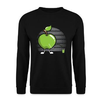 Apple Picking Squad Apple Fruit Lover Apple - Unisex Sweatshirt - black - Front - Alina (178cm) & Michal (187cm)