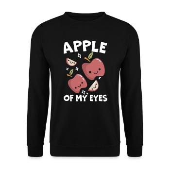 Apple Of My Eye Obstliebhaber Apfelernte - Unisex Pullover - Schwarz - Vorne - Alina (178cm) & Michal (187cm)