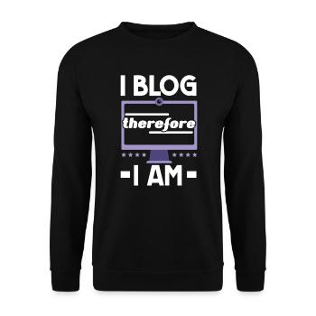 Content Creator Social Media Influencer Vlogger - Unisex Pullover - Schwarz - Vorne - Alina (178cm) & Michal (187cm)