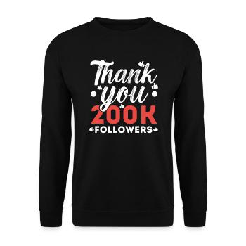 Content Creator Social Media Influencer Vlogger - Unisex Pullover - Schwarz - Vorne - Alina (178cm) & Michal (187cm)