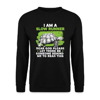 Marine Biologist Turtle Tortoise Marine Biology - Unisex Sweatshirt - black - Front - Alina (178cm) & Michal (187cm)