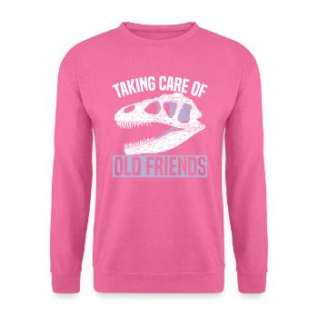 Sich um alte Freunde kümmern Museumsflüsterer - Unisex Pullover - Pink - Vorne