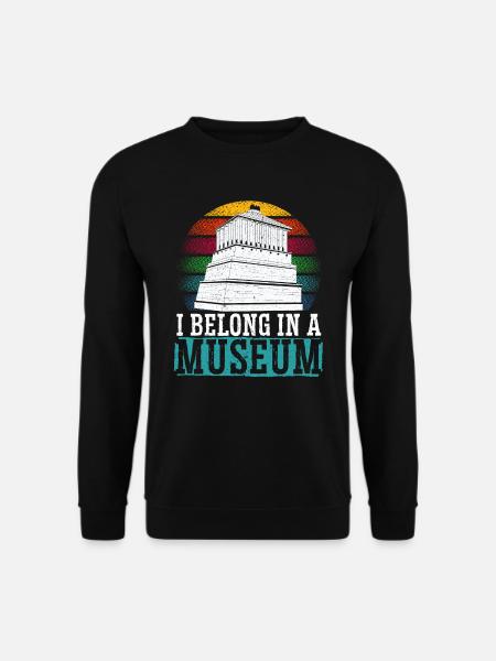 Ich gehöre in ein Museum Lover Museumskurator - Unisex Pullover - Schwarz