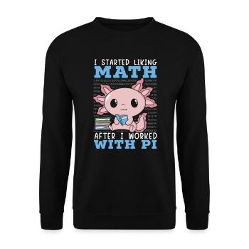J’ai commencé à aimer les maths après avoir travaillé avec Pi Day - Sweat-shirt Unisexe - noir - Devant - Alina (178cm) & Michal (187cm)