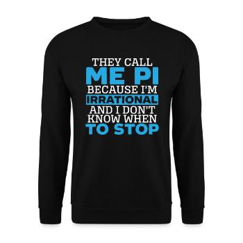 Professeur de mathématiques Math Professeur de Mathématicien Pi Day - Sweat-shirt Unisexe - noir - Devant - Alina (178cm) & Michal (187cm)